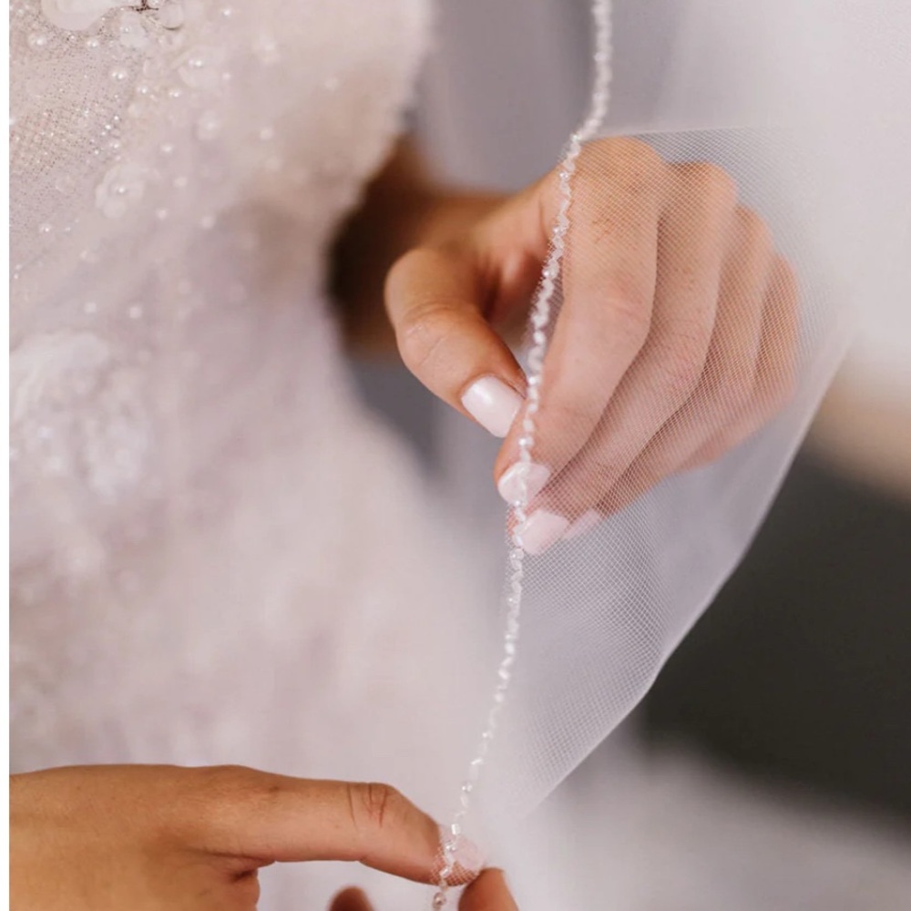 Untamed Petals Cathedral Veil - LUXE TULLE DYLAN - LIMITED EDITION NWT
